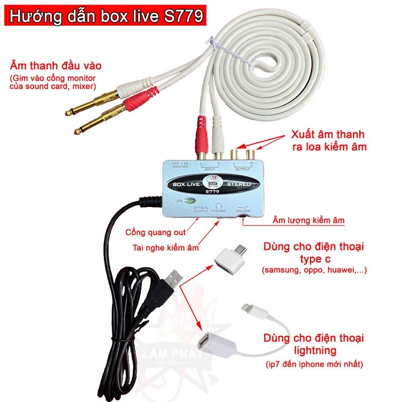 Box Live Stereo S779 Lâm Phát Studio, Âm Thanh Livestream Chuẩn Nhất