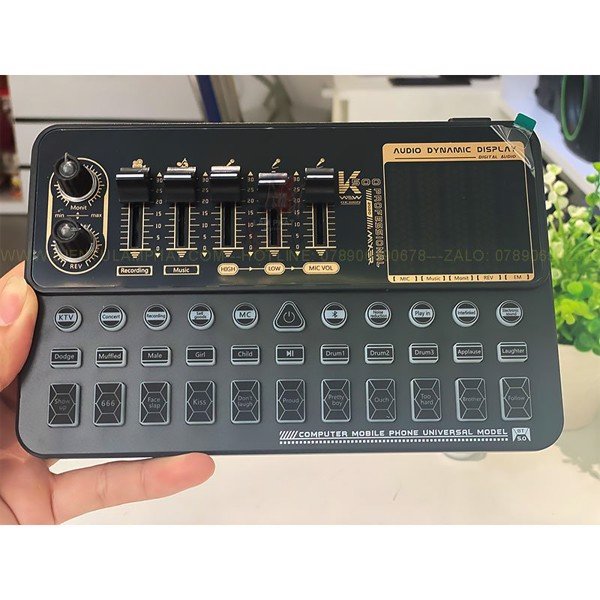 Combo Sound Card K500 Auto Tune 2021 Và Micro MA87 Cực Nhạy